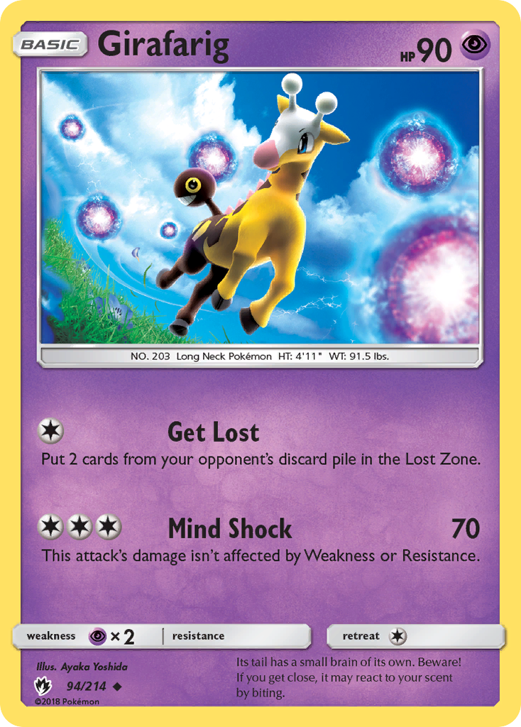 Girafarig (94/214) [Sun & Moon: Lost Thunder] | Chromatic Games