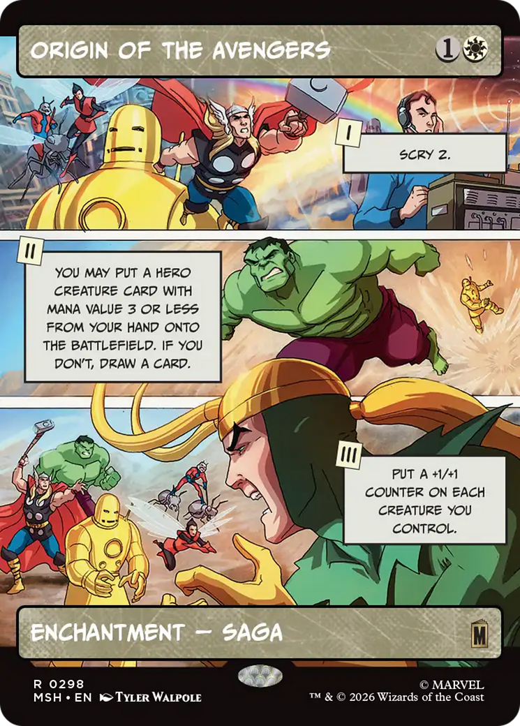 Origin of the Avengers (Borderless) [Marvel Super Heroes] | Chromatic Games