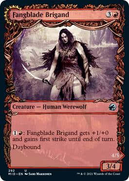 Fangblade Brigand Showcase 292 (Innistrad: Midnight Hunt)  | Chromatic Games