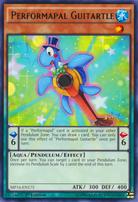 Performapal Guitartle [MP16-EN175] Rare | Chromatic Games
