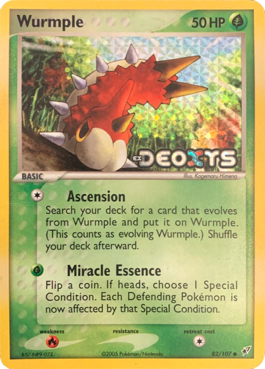 Wurmple (82/107) (Stamped) [EX: Deoxys] | Chromatic Games