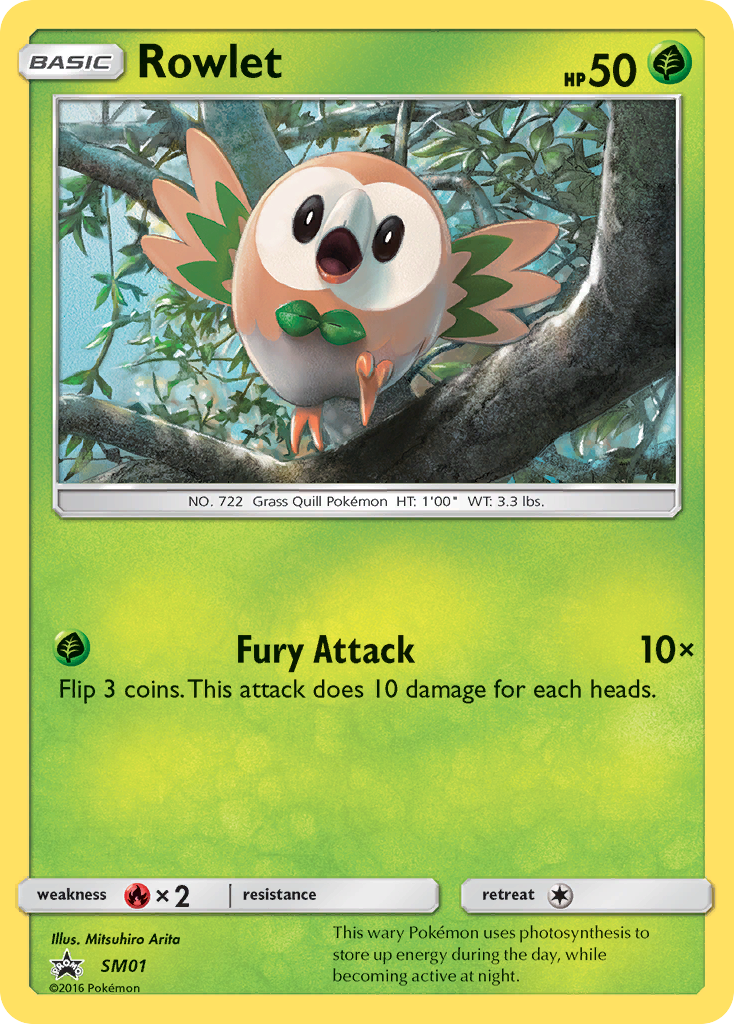 Rowlet (SM01) [Sun & Moon: Black Star Promos] | Chromatic Games