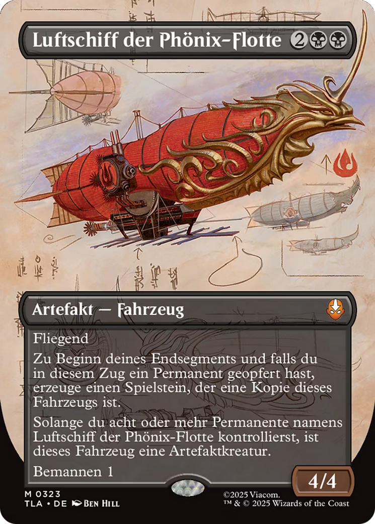 Phoenix Fleet Airship (Borderless) [Avatar: The Last Airbender] | Chromatic Games