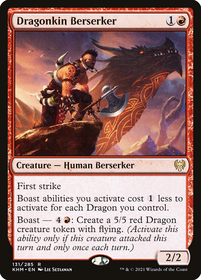 Dragonkin Berserker 131/285 (Kaldheim)  - Foil | Chromatic Games
