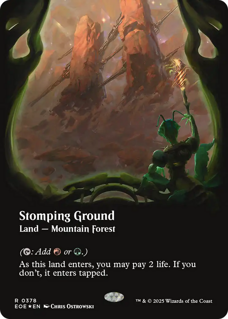 Stomping Ground (Borderless) (Galaxy Foil) [Edge of Eternities] | Chromatic Games