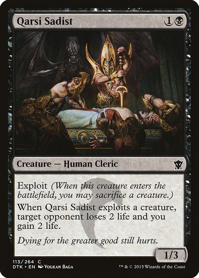 Qarsi Sadist 113/264 (Dragons of Tarkir)  | Chromatic Games