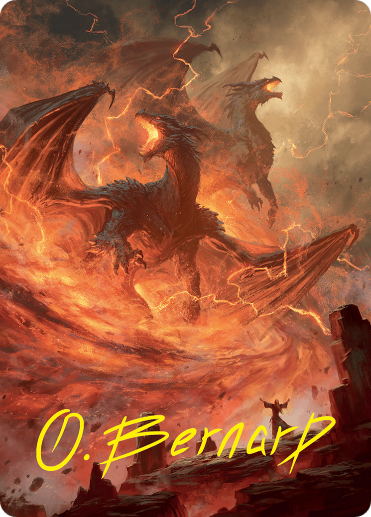 Rite of the Dragoncaller Art Card (38/54) (Gold-Stamped Signature) [Foundations Art Series] | Chromatic Games