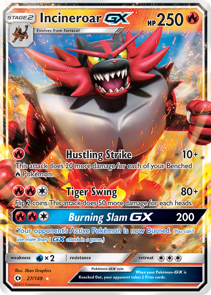 Incineroar GX (27/149) (Jumbo Card) [Sun & Moon: Base Set] | Chromatic Games