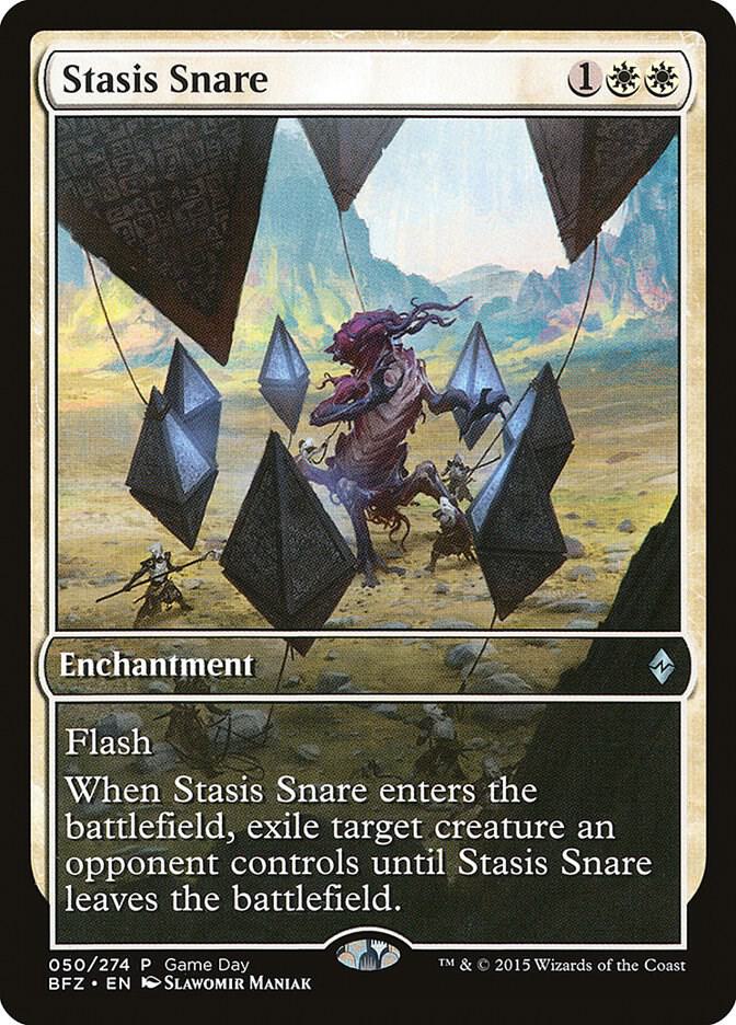 Stasis Snare 50/90 (Game Day & Store Championship Promos)  - Full Art | Chromatic Games