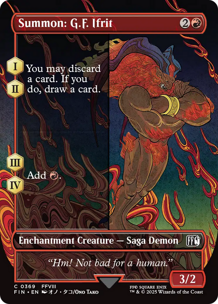 Summon: G.F. Ifrit (Borderless) [FINAL FANTASY] | Chromatic Games