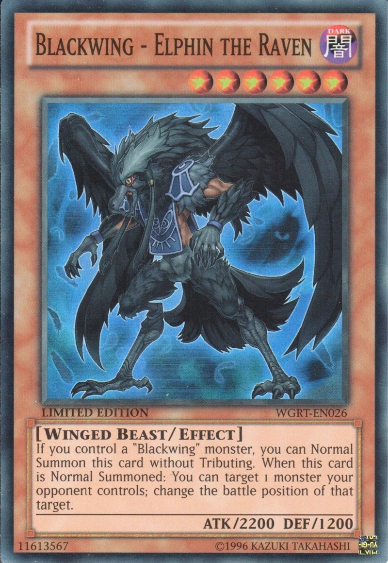 Blackwing - Elphin the Raven [WGRT-EN026] Super Rare | Chromatic Games