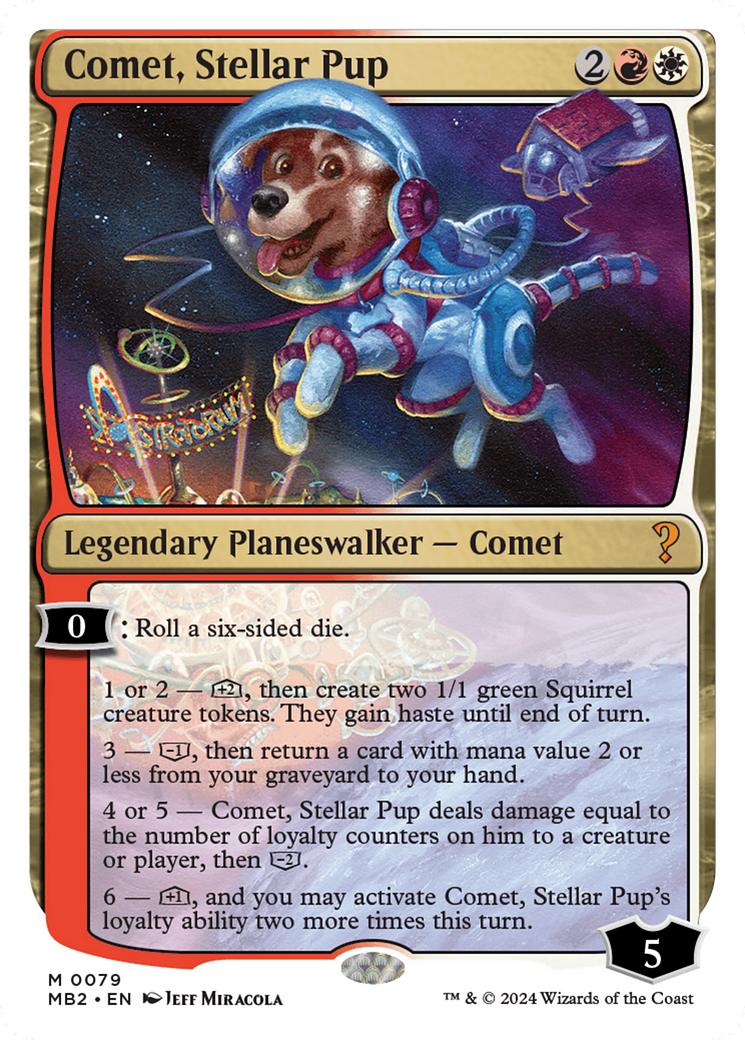 Comet, Stellar Pup [Mystery Booster 2] | Chromatic Games