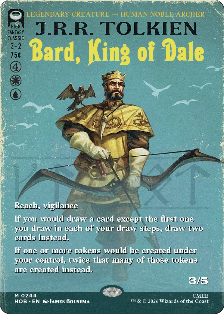 Bard, King of Dale (Borderless) [The Hobbit] | Chromatic Games