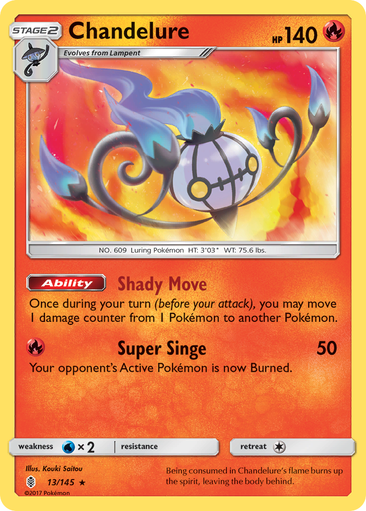 Chandelure (13/145) [Sun & Moon: Guardians Rising] | Chromatic Games