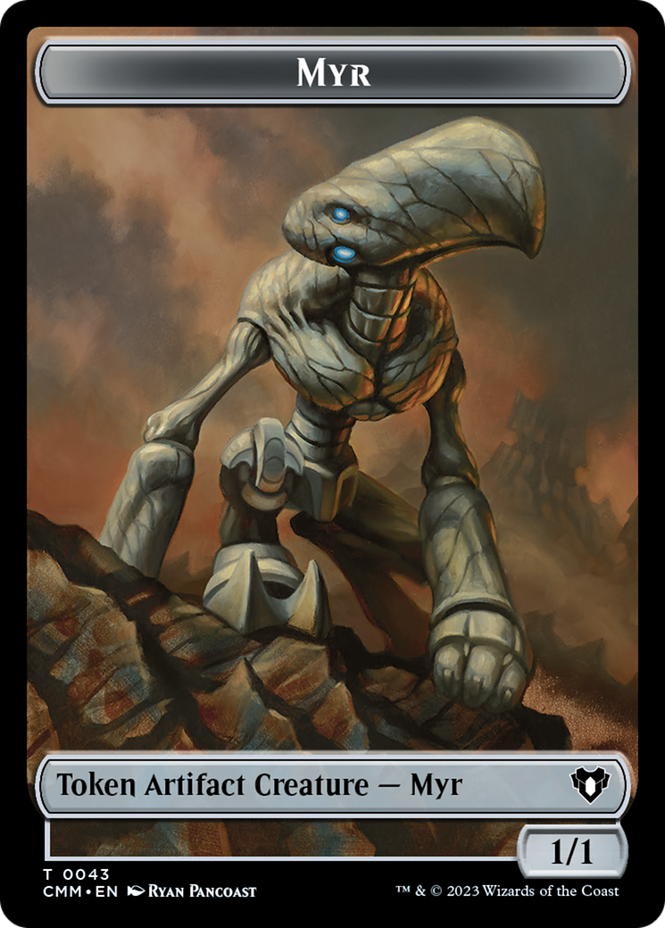 Myr Token [Commander Masters Tokens] | Chromatic Games