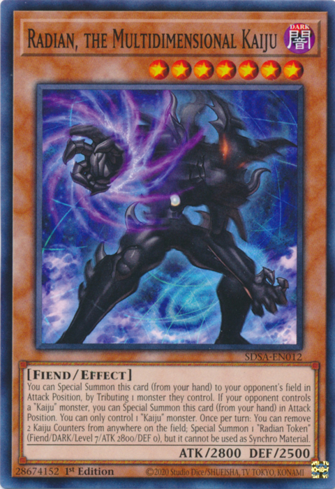 Radian, the Multidimensional Kaiju [SDSA-EN012] Common | Chromatic Games
