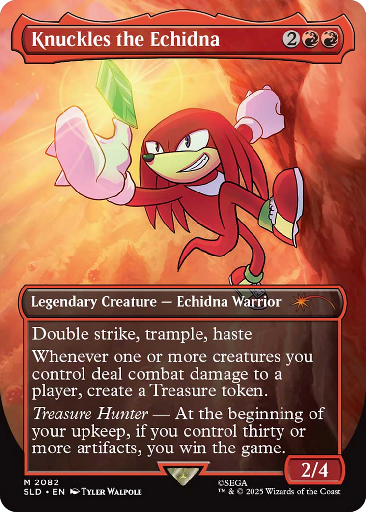 Knuckles the Echidna (Rainbow Foil) [Secret Lair Drop Series] | Chromatic Games