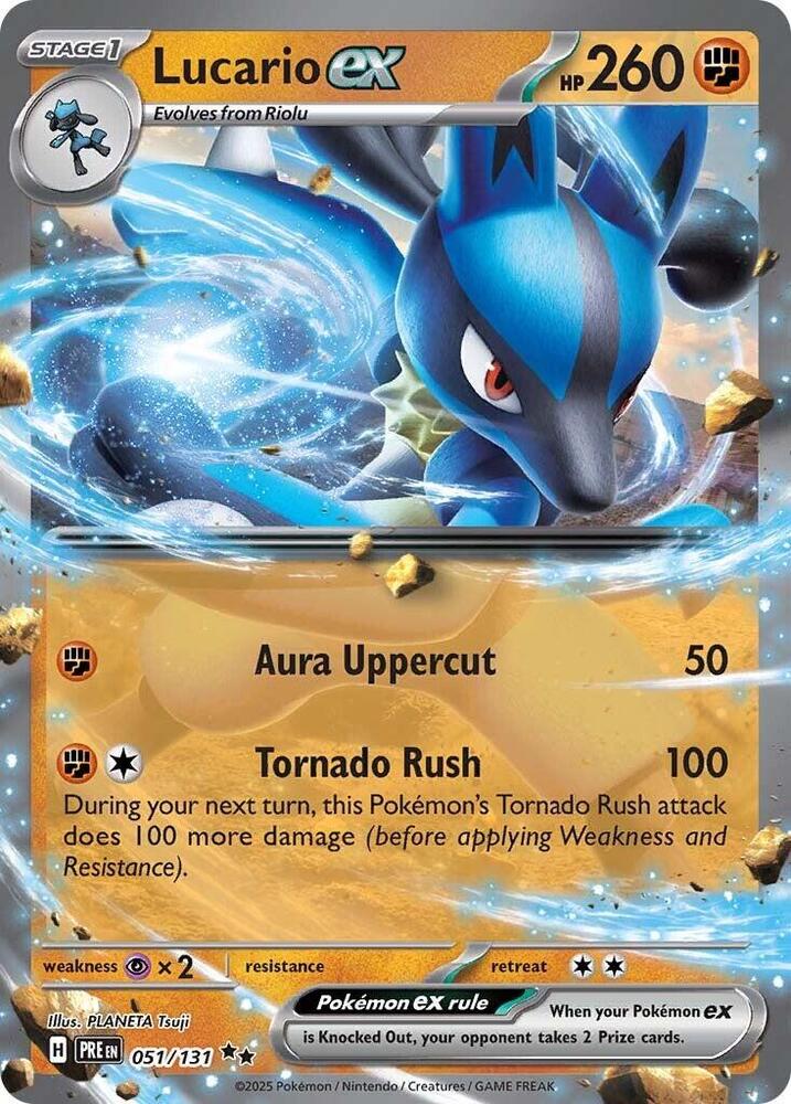 Lucario ex (051/131) [Scarlet & Violet: Prismatic Evolutions] | Chromatic Games