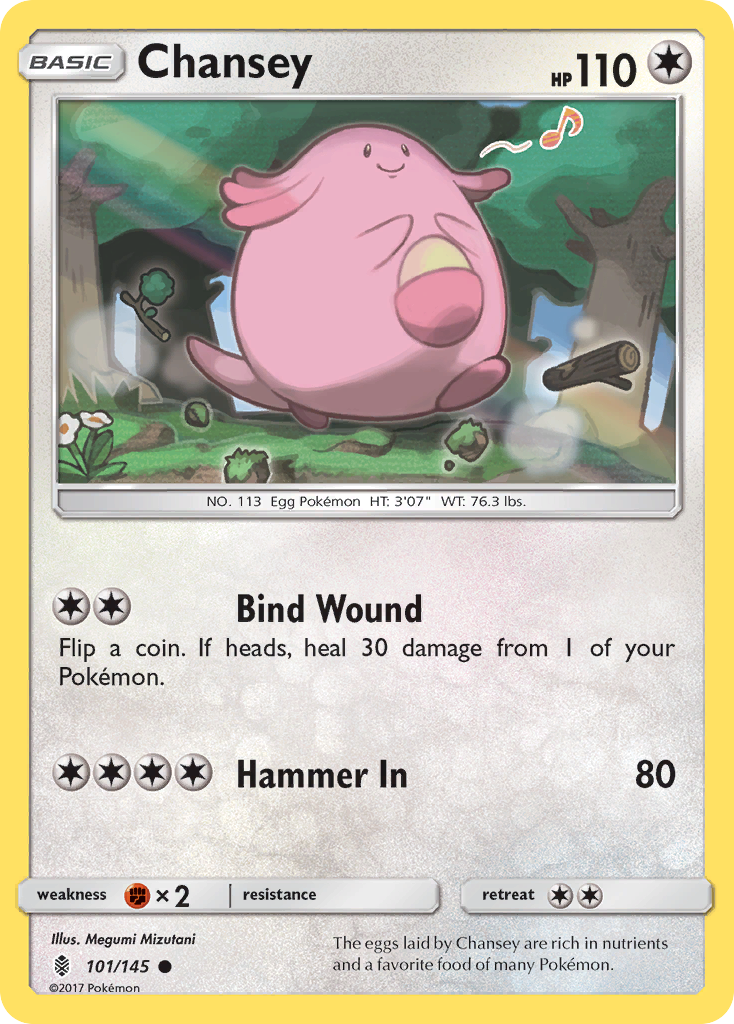 Chansey (101/145) [Sun & Moon: Guardians Rising] | Chromatic Games