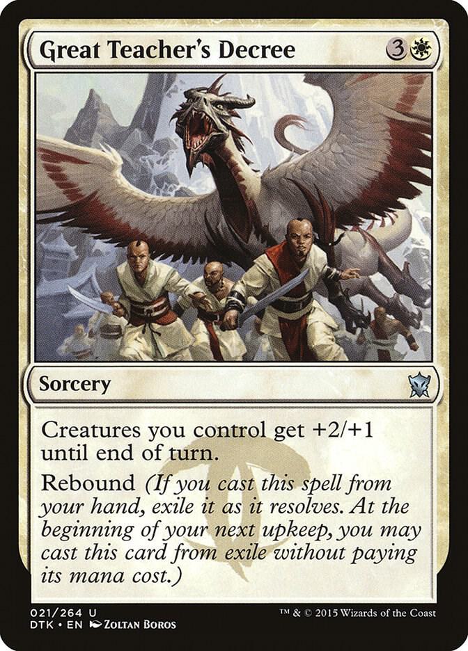 Great Teacher's Decree 21/264 (Dragons of Tarkir)  | Chromatic Games