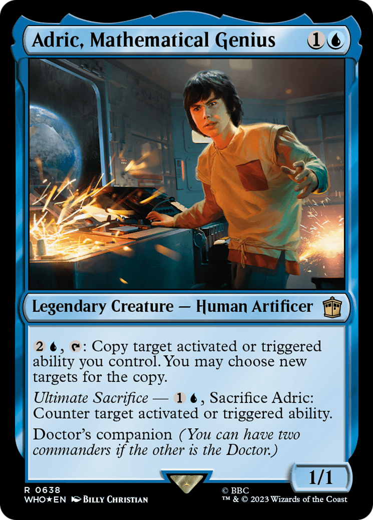 Adric, Mathematical Genius (Surge Foil) [Doctor Who] | Chromatic Games