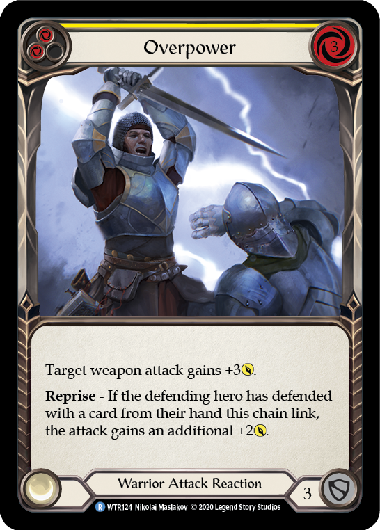 Overpower (Yellow) [U-WTR124] (Welcome to Rathe Unlimited)  Unlimited Normal | Chromatic Games