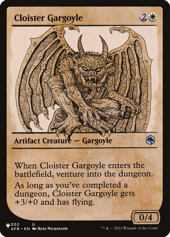 Cloister Gargoyle (Showcase) [The List] | Chromatic Games