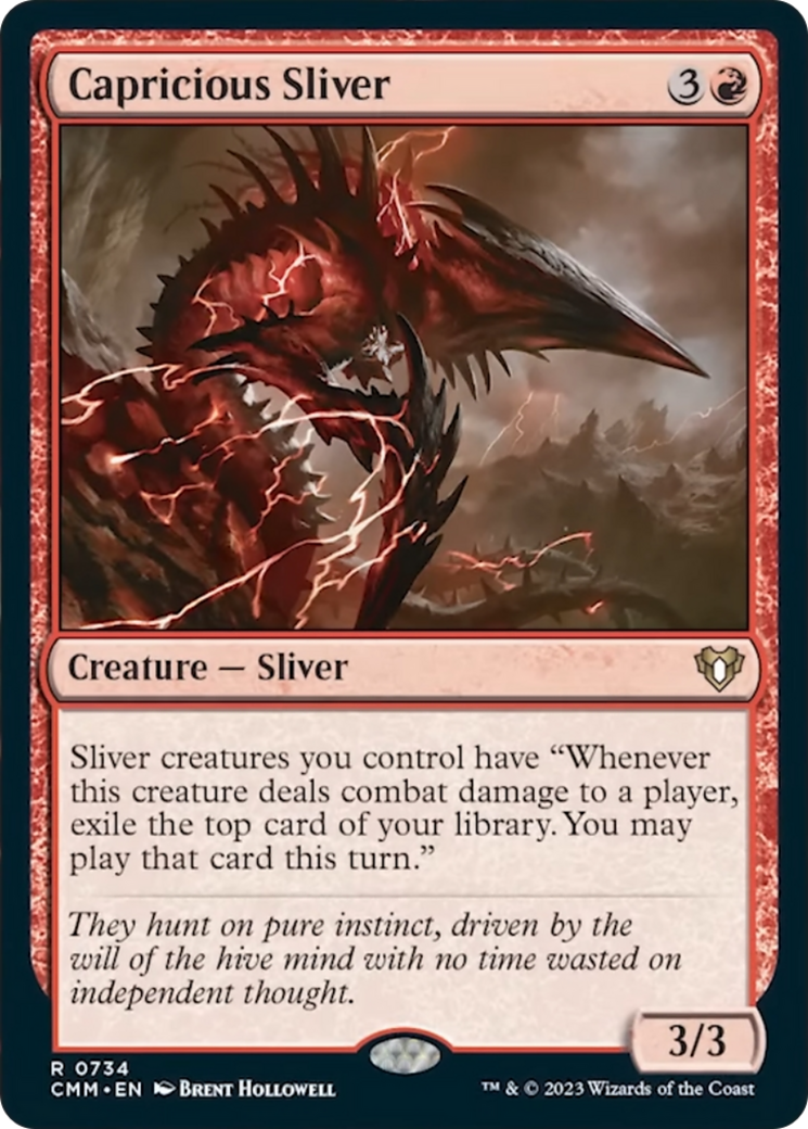 Capricious Sliver [Commander Masters] | Chromatic Games