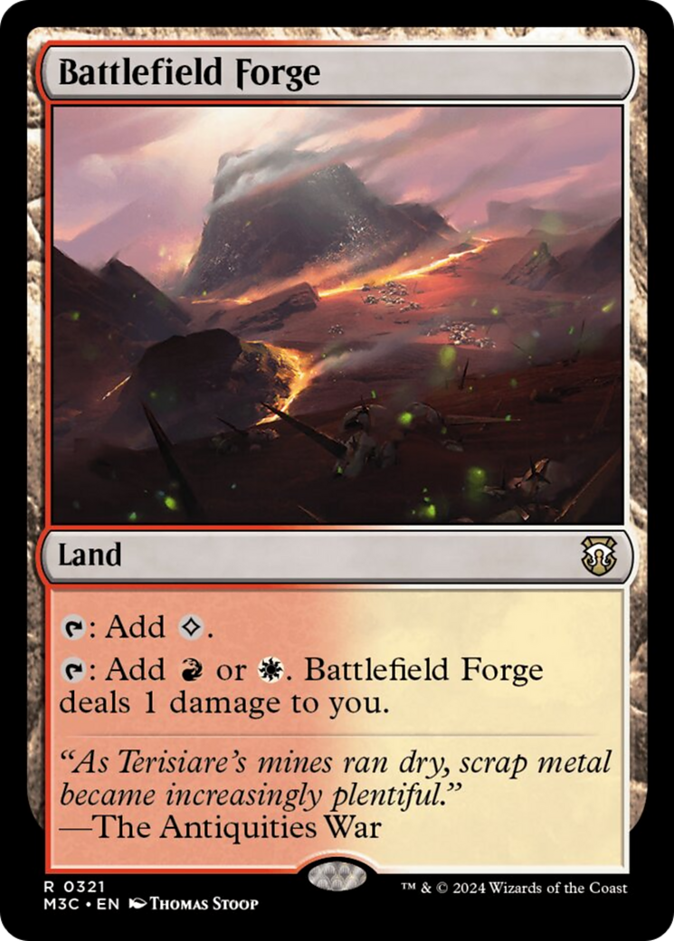 Battlefield Forge (Ripple Foil) [Modern Horizons 3 Commander] | Chromatic Games