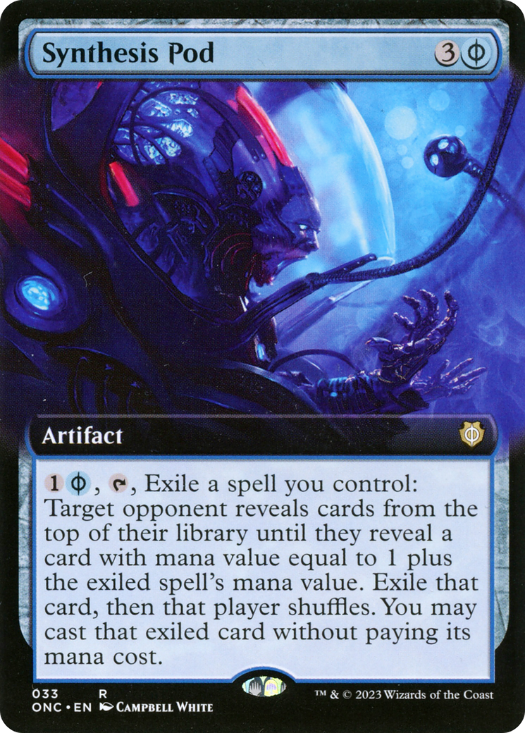 Synthesis Pod (Extended Art) [Phyrexia: All Will Be One Commander] | Chromatic Games