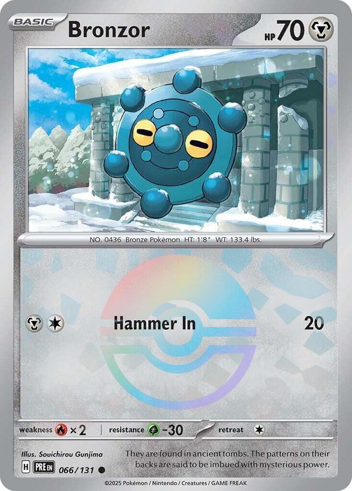 Bronzor (066/131) (Poke Ball Pattern) [Scarlet & Violet: Prismatic Evolutions] | Chromatic Games