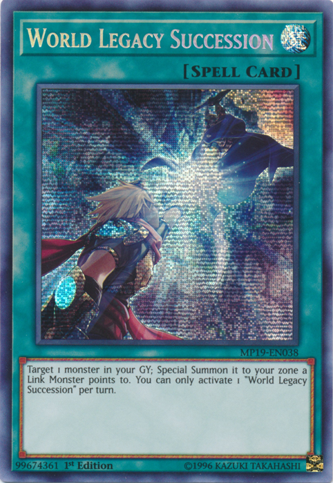 World Legacy Succession [MP19-EN038] Prismatic Secret Rare | Chromatic Games