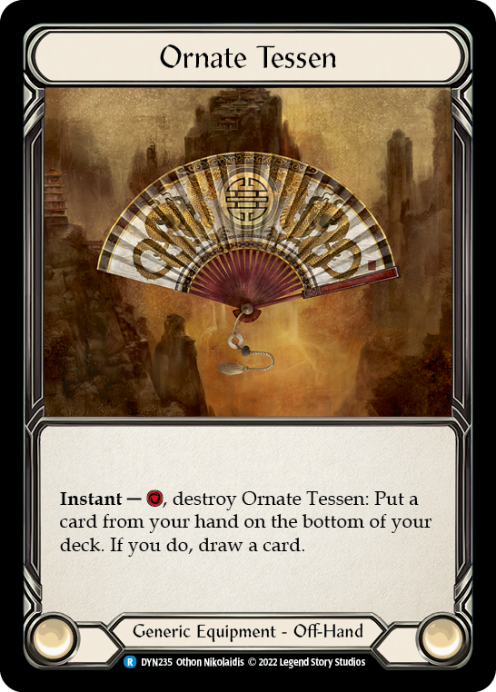 Ornate Tessen [DYN235] (Dynasty)  Cold Foil | Chromatic Games