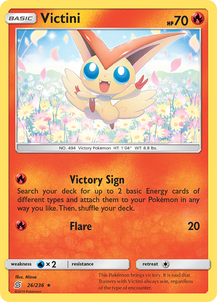 Victini (26/236) [Sun & Moon: Unified Minds] | Chromatic Games