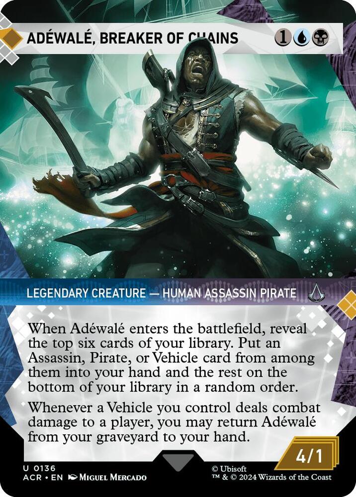 Adéwalé, Breaker of Chains 136 (Universes Beyond: Assassin's Creed)  - Showcase Foil | Chromatic Games