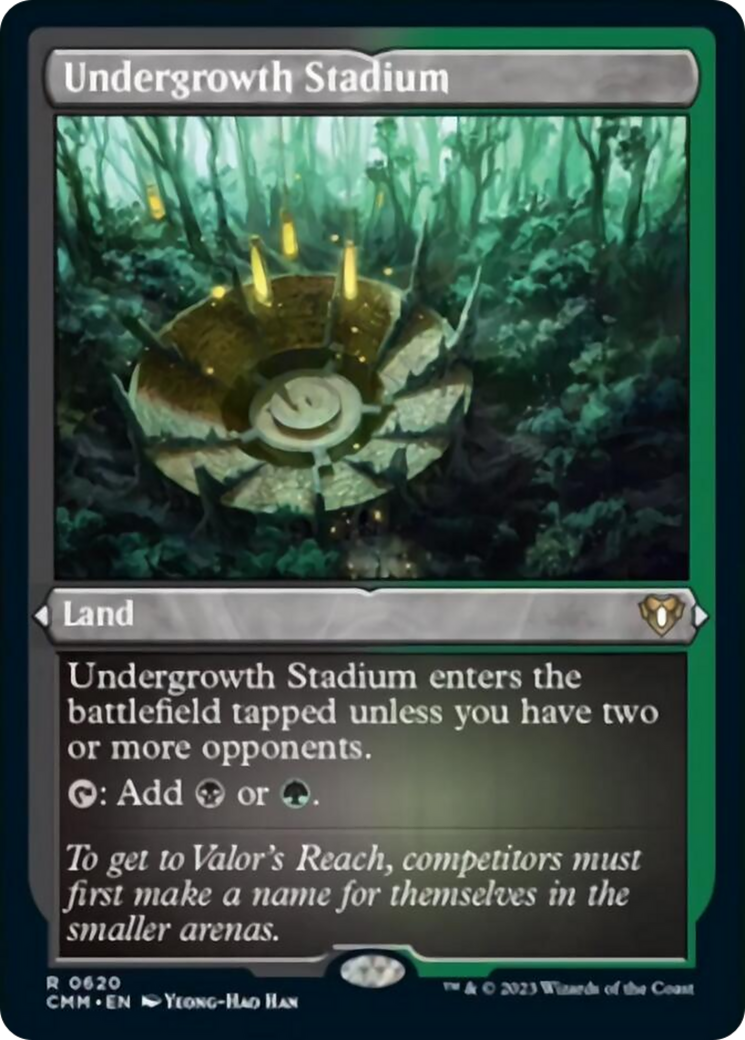 Undergrowth Stadium (Foil Etched) [Commander Masters] | Chromatic Games