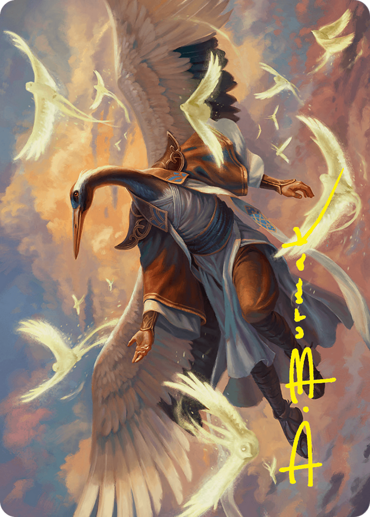 Kykar, Zephyr Awakener Art Card (16/54) (Gold-Stamped Signature) [Foundations Art Series] | Chromatic Games