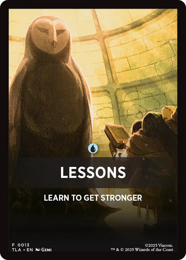 Lessons Theme Card [Avatar: The Last Airbender Tokens] | Chromatic Games