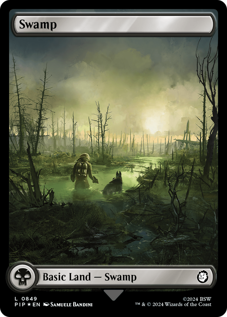 Swamp (0849) (Surge Foil) [Fallout] | Chromatic Games