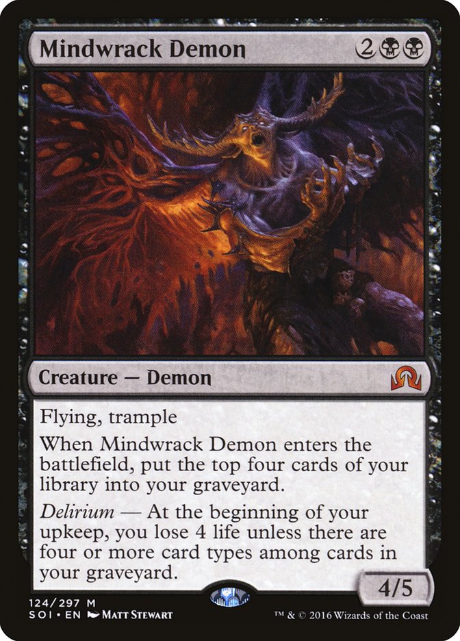 Mindwrack Demon 124 (Shadows over Innistrad)  - Foil | Chromatic Games