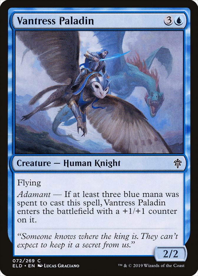 Vantress Paladin 72/269 (Throne of Eldraine)  | Chromatic Games