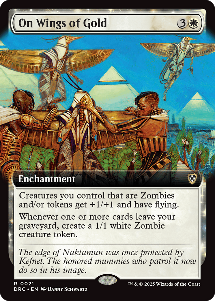 On Wings of Gold (Extended Art) [Aetherdrift Commander] | Chromatic Games