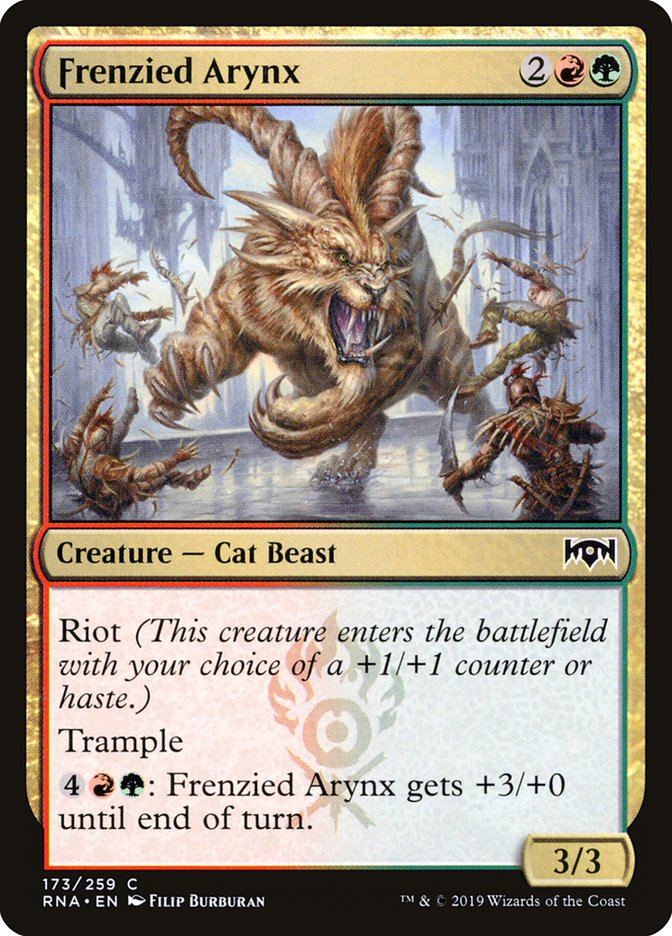 Frenzied Arynx 173/259 (Ravnica Allegiance)  | Chromatic Games