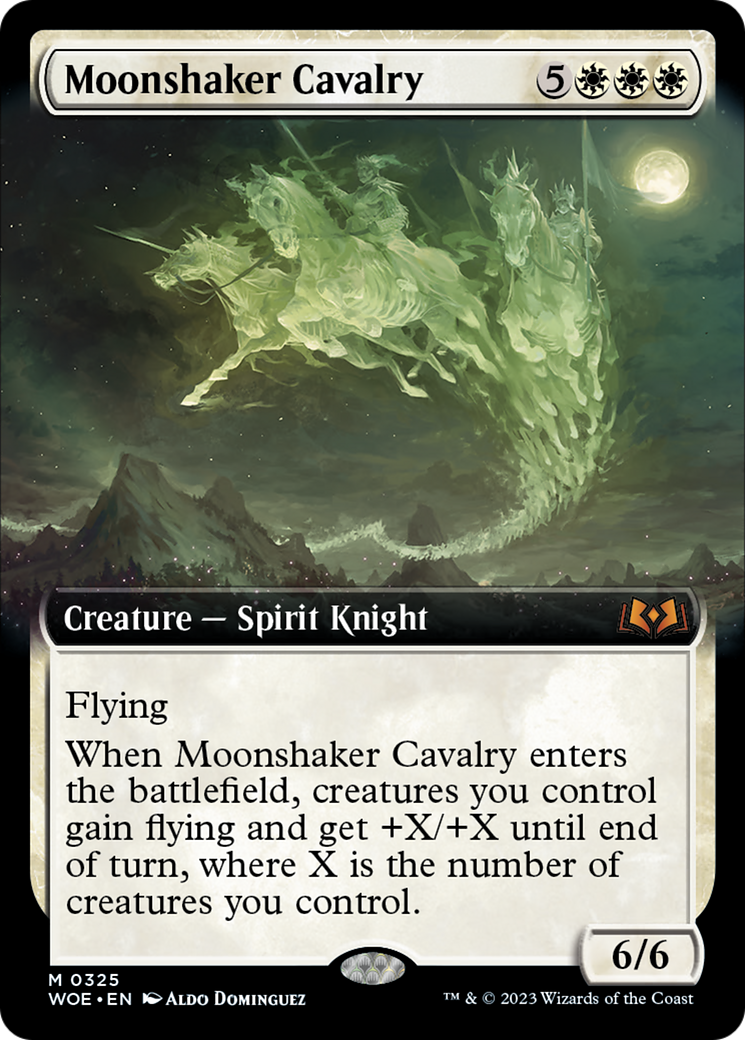 Moonshaker Cavalry (Extended Art) [Wilds of Eldraine] | Chromatic Games