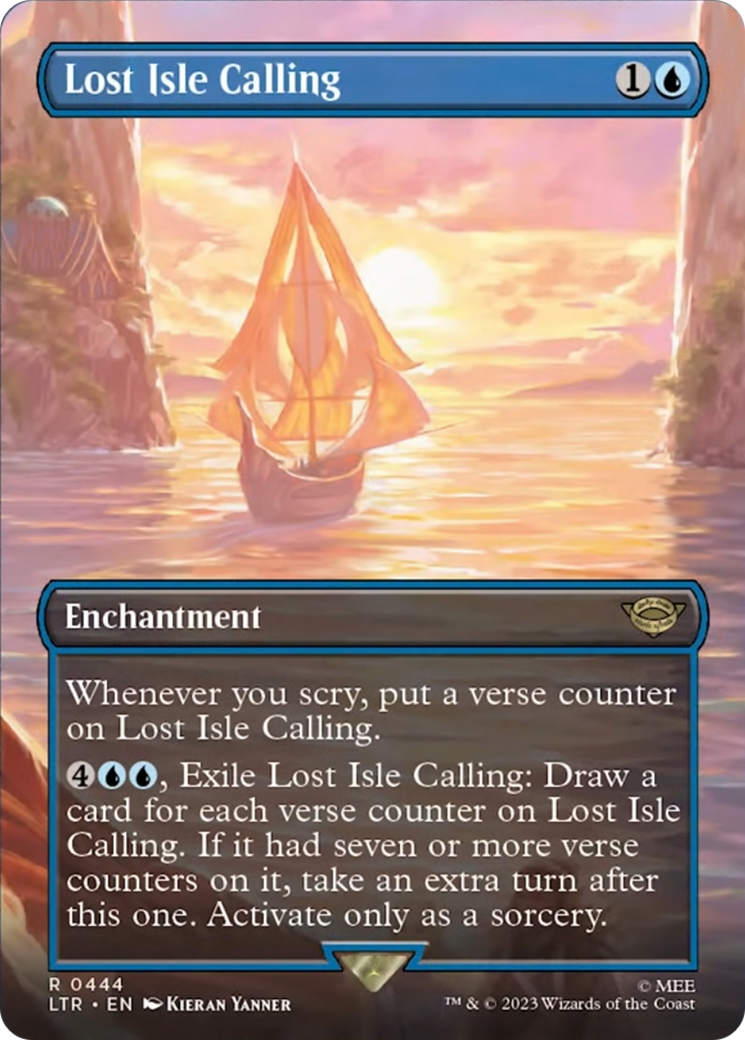 Lost Isle Calling (Borderless Alternate Art) [The Lord of the Rings: Tales of Middle-Earth] | Chromatic Games
