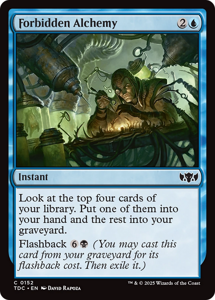 Forbidden Alchemy [Tarkir: Dragonstorm Commander] | Chromatic Games