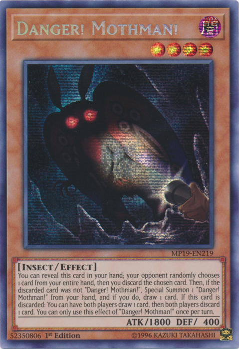 Danger! Mothman! [MP19-EN219] Prismatic Secret Rare | Chromatic Games