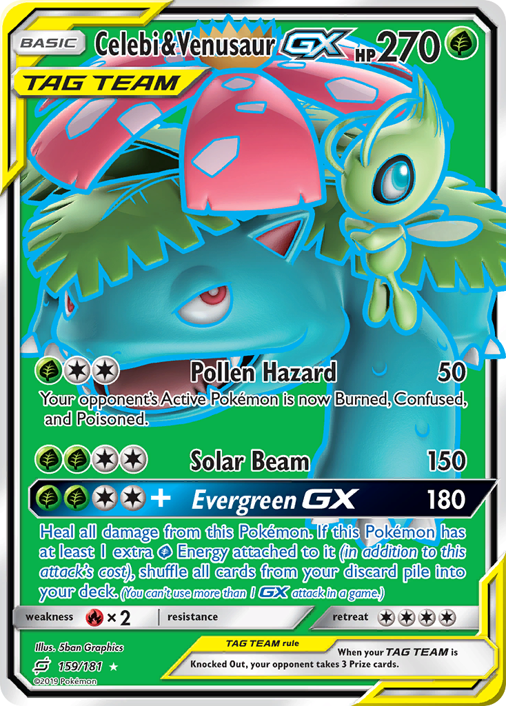 Celebi & Venusaur GX (159/181) [Sun & Moon: Team Up] | Chromatic Games