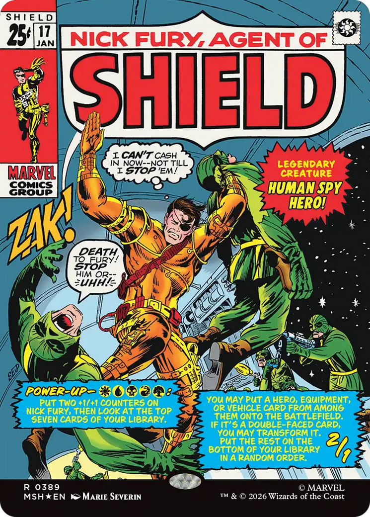 Nick Fury, Agent of SHIELD (Borderless) (0389) [Marvel Super Heroes] | Chromatic Games