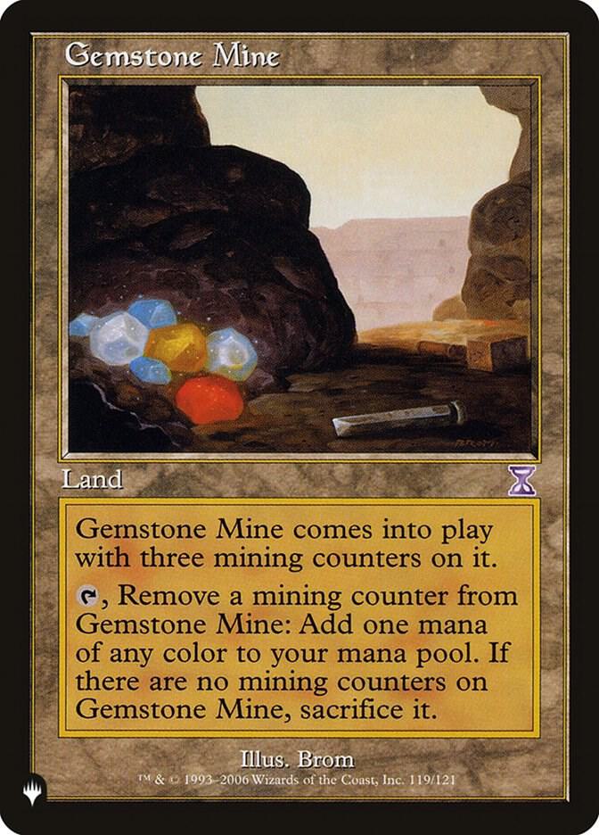 Gemstone Mine TSB 119/121 (The List Reprints)  | Chromatic Games